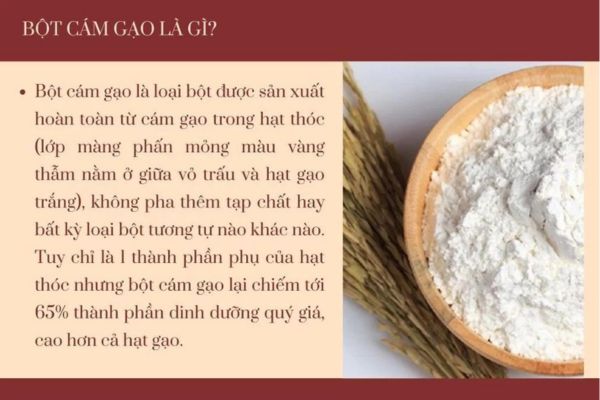 Bột cám gạo là gì